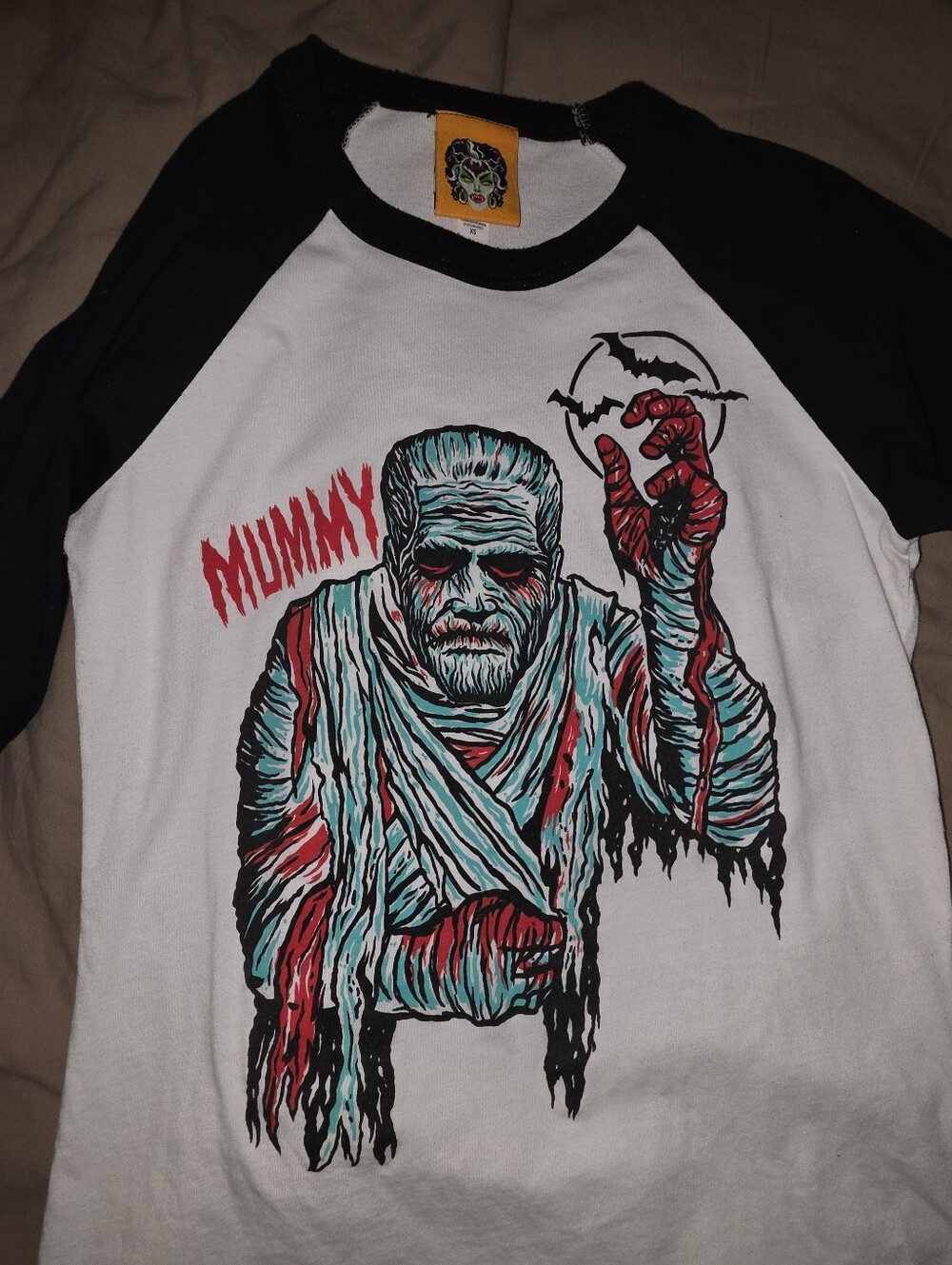 Vixen Micheline Pitt X Ben Cooper Collab Mummy Tee Xs - Picture 2 of 5